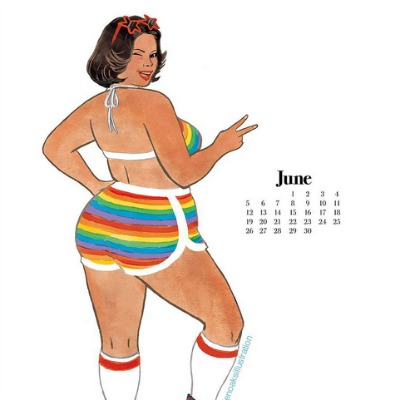 You Need to See This Awesome Calendar Featuring Plus-Size Pinup Girls